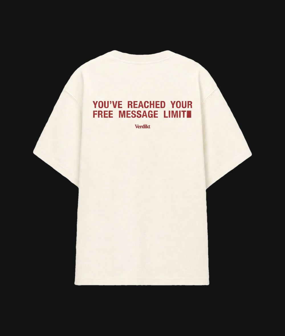 Message Limit Tee - flat dark
