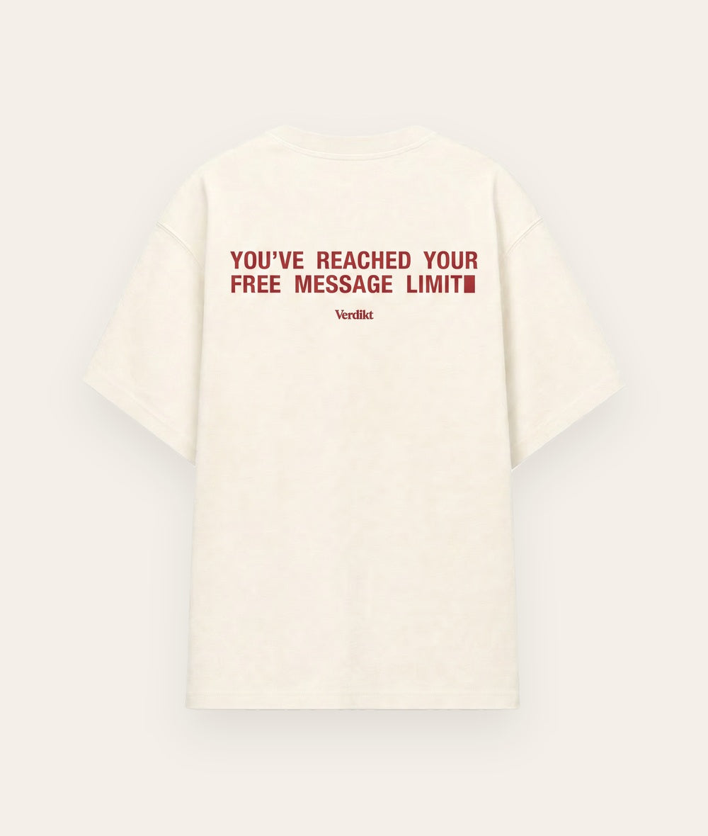 Message Limit Tee - flat
