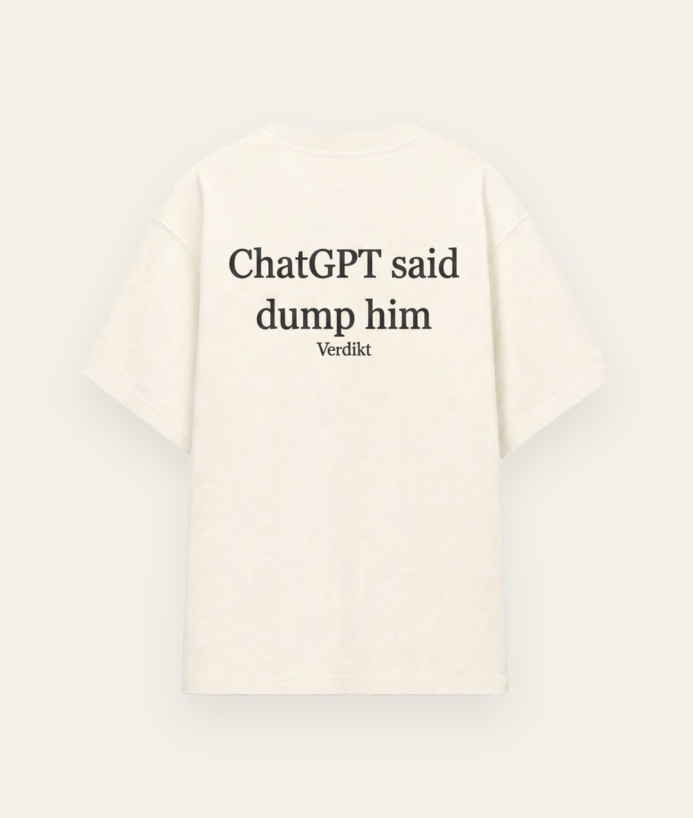Dump Him Tee - flat