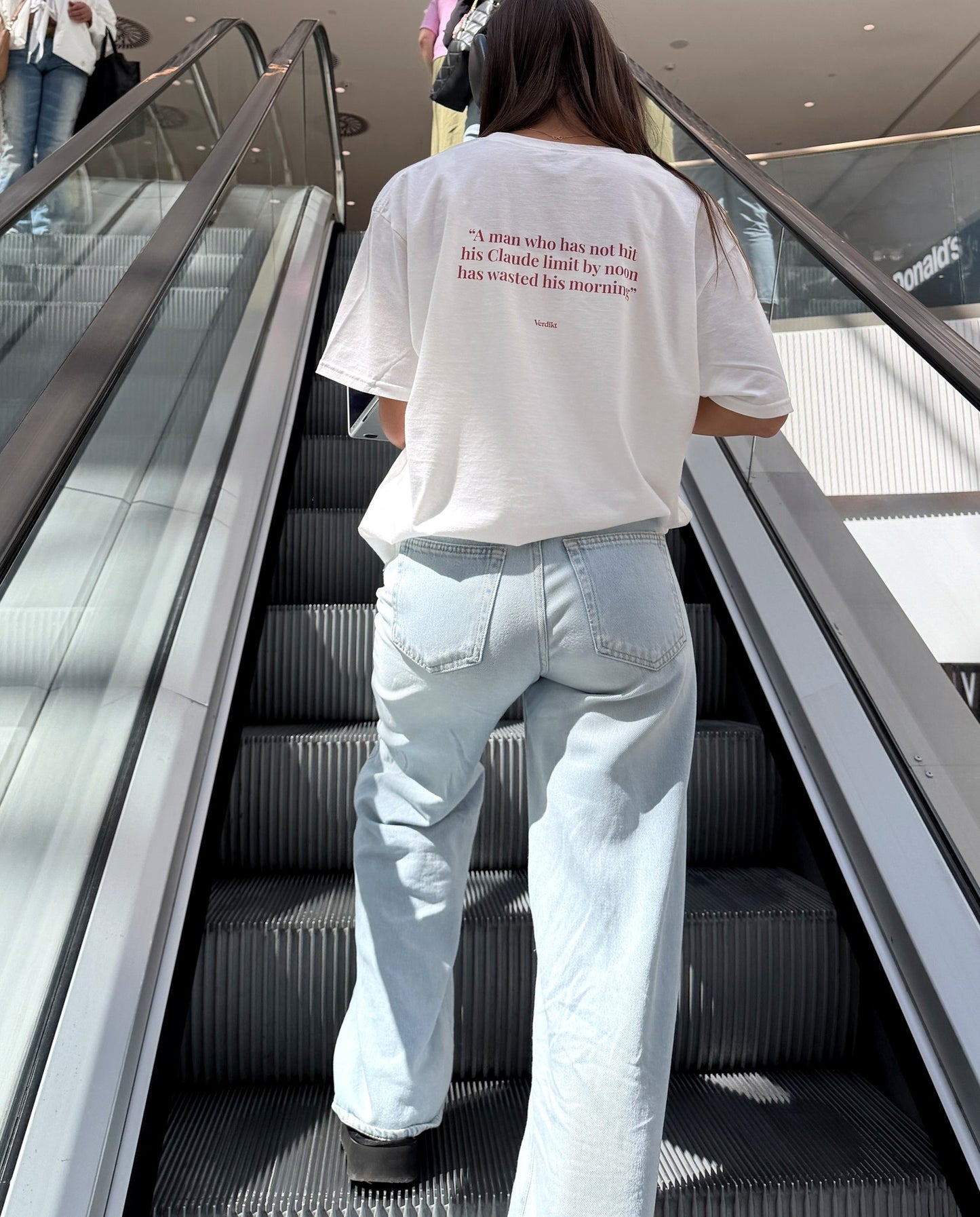 Claude limit by noon quote - worn, real photo