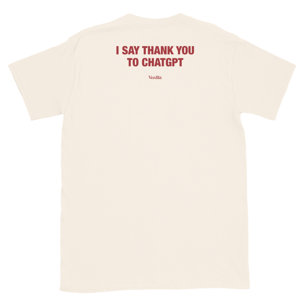 VERDIKT tee - natural - back print
