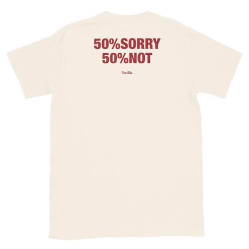 VERDIKT tee - natural - back print