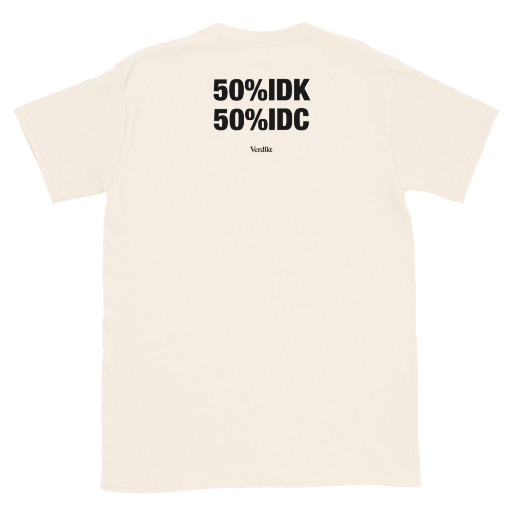 VERDIKT tee - natural - back print