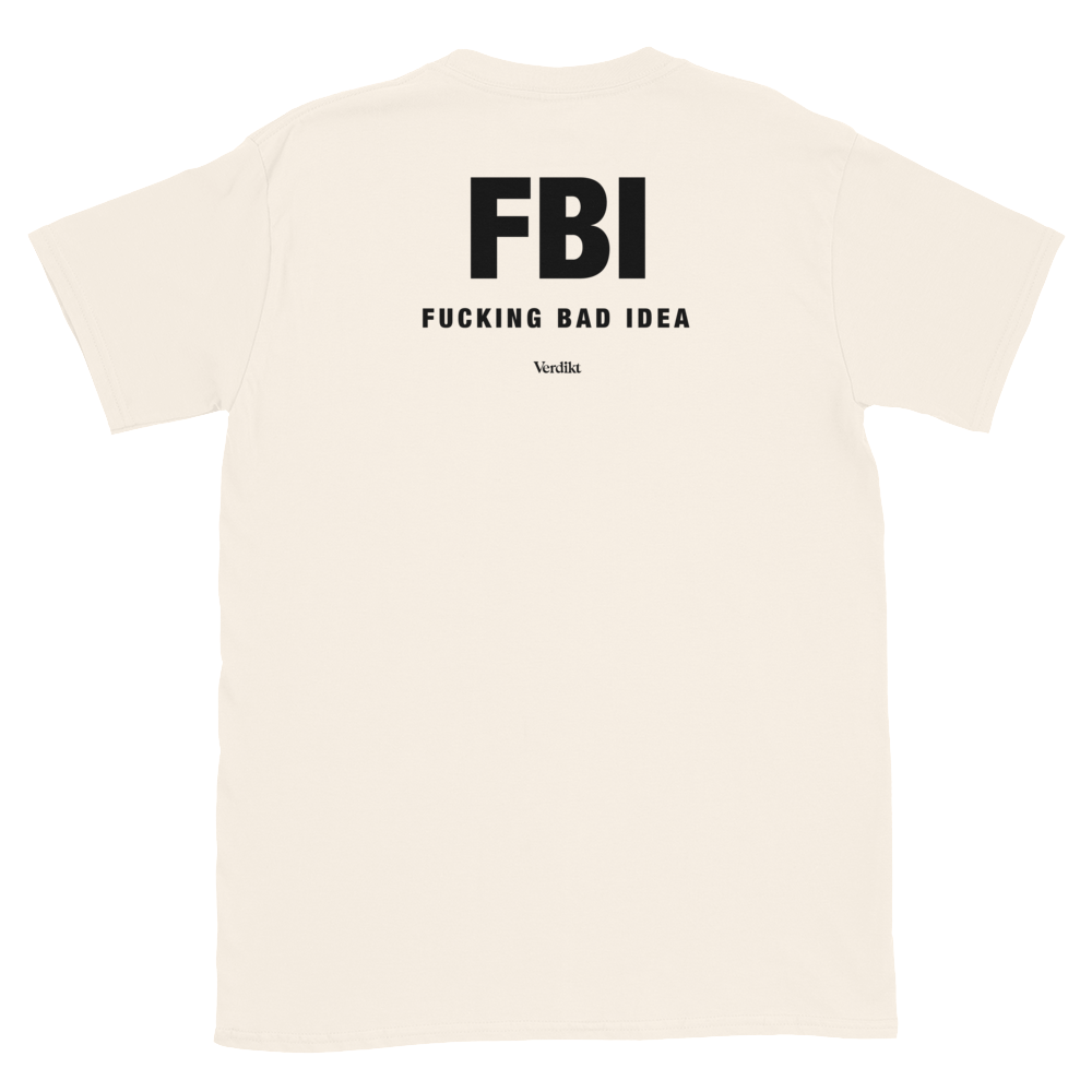 VERDIKT tee - natural - back print