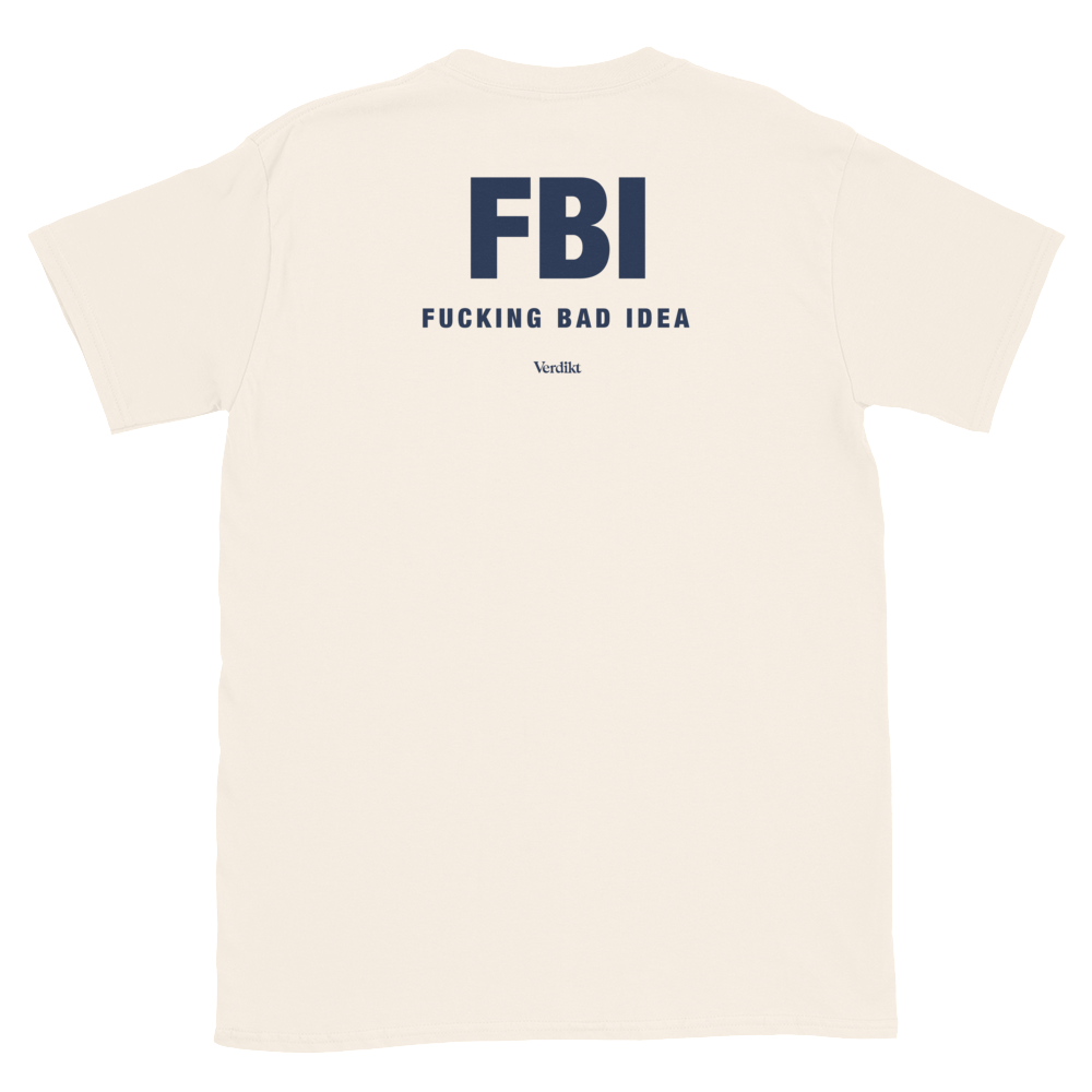VERDIKT tee - natural - back print