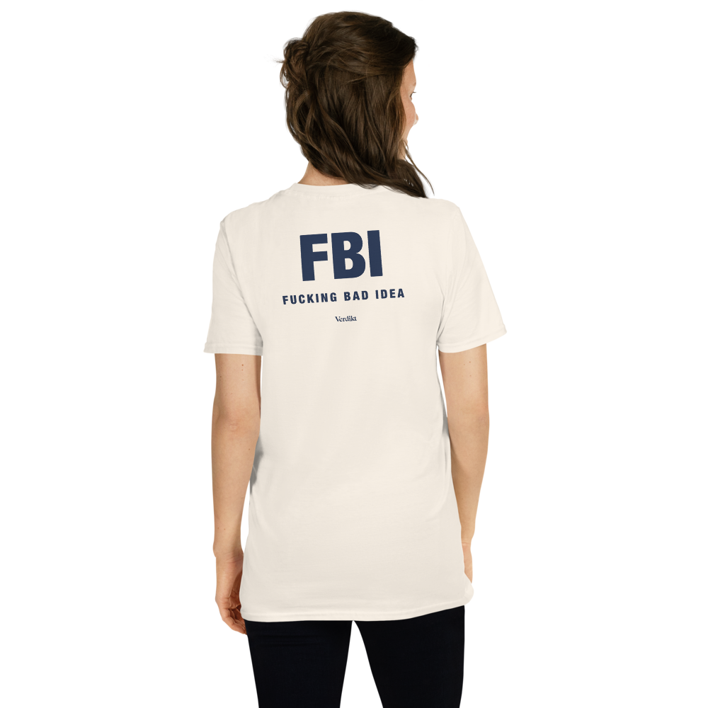VERDIKT tee - natural - back print