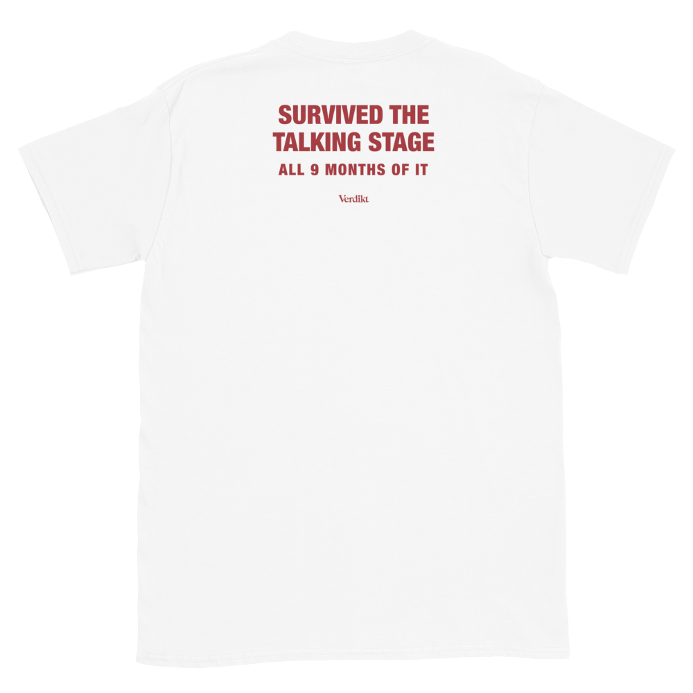 VERDIKT tee - white - back print
