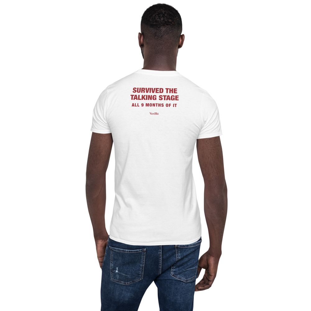 VERDIKT tee - white - back print
