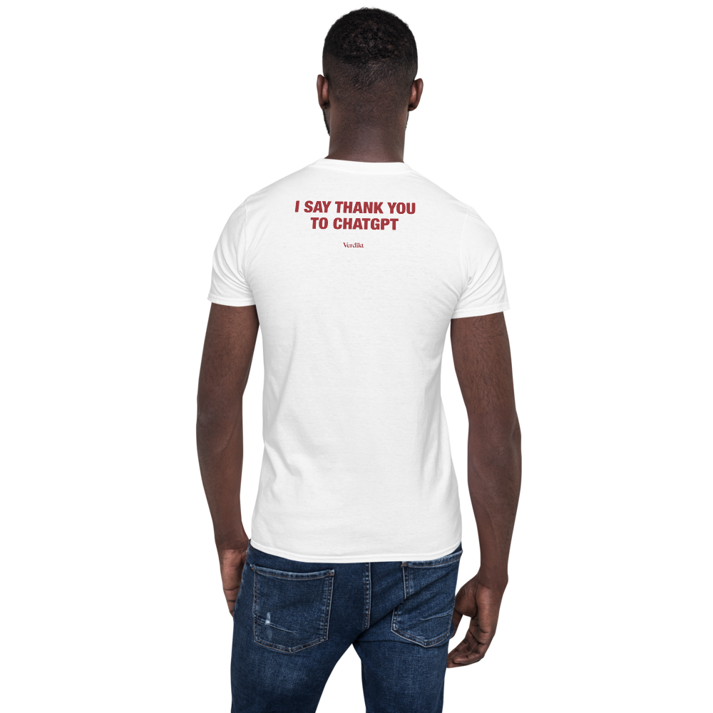 VERDIKT tee - white - back print