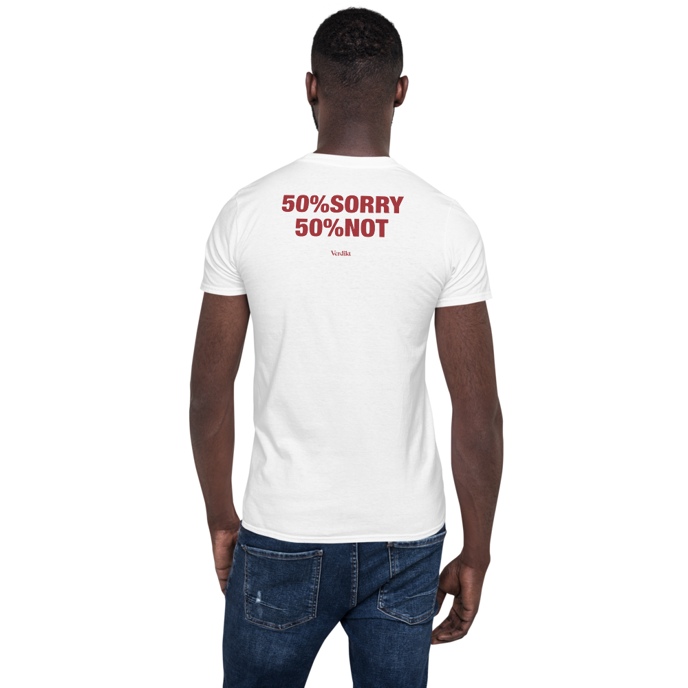 VERDIKT tee - white - back print