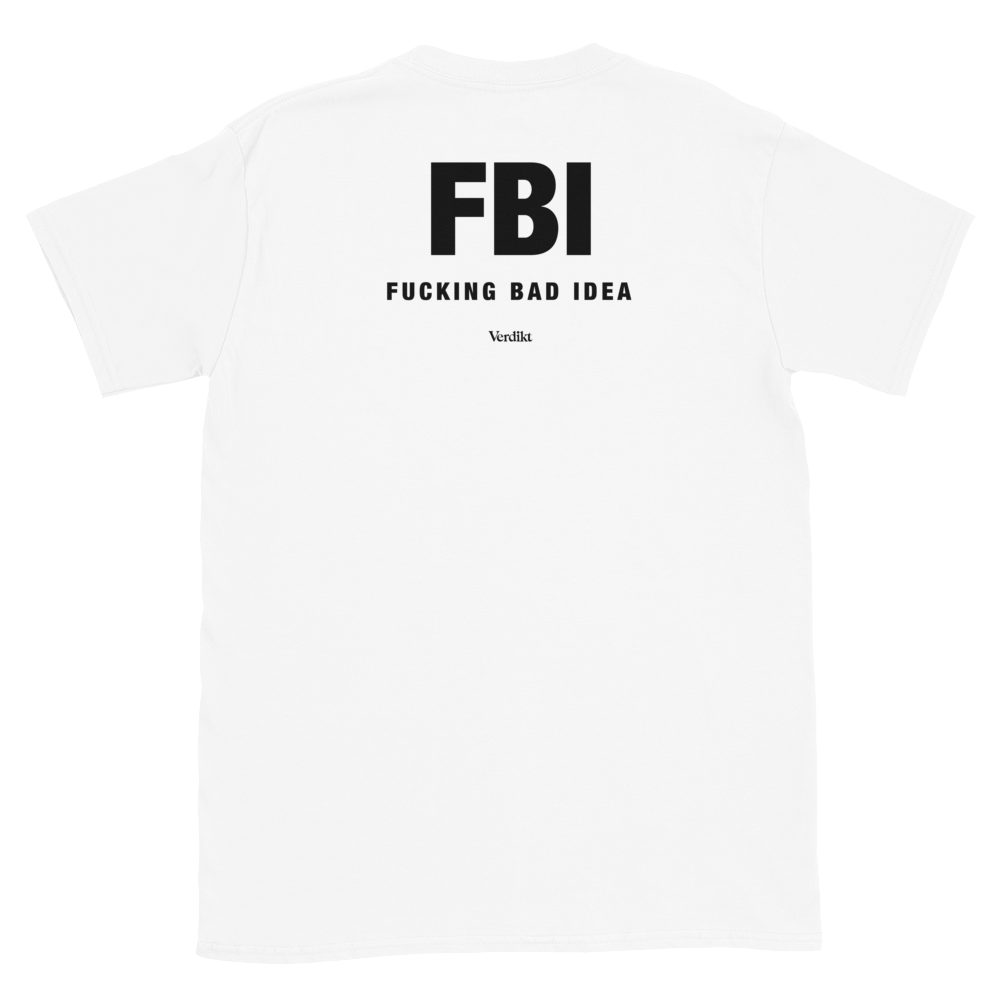 VERDIKT tee - white - back print
