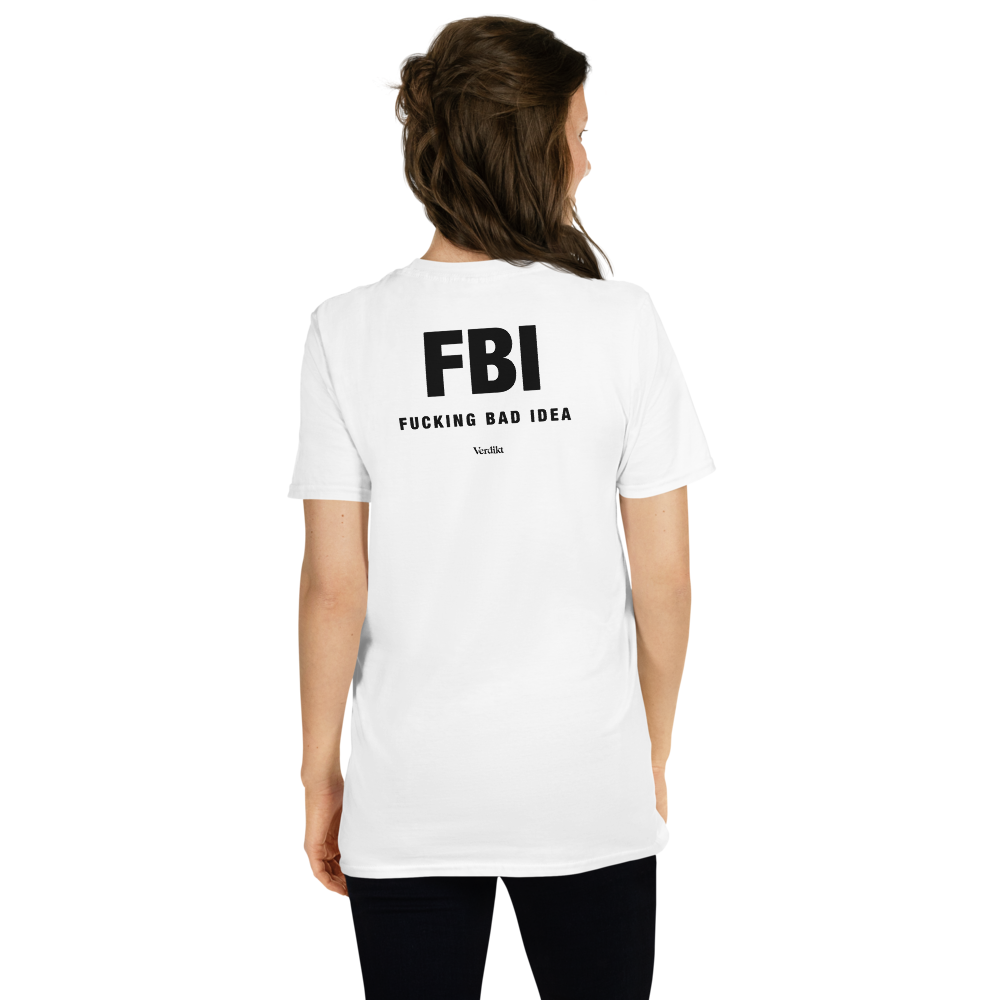 VERDIKT tee - white - back print
