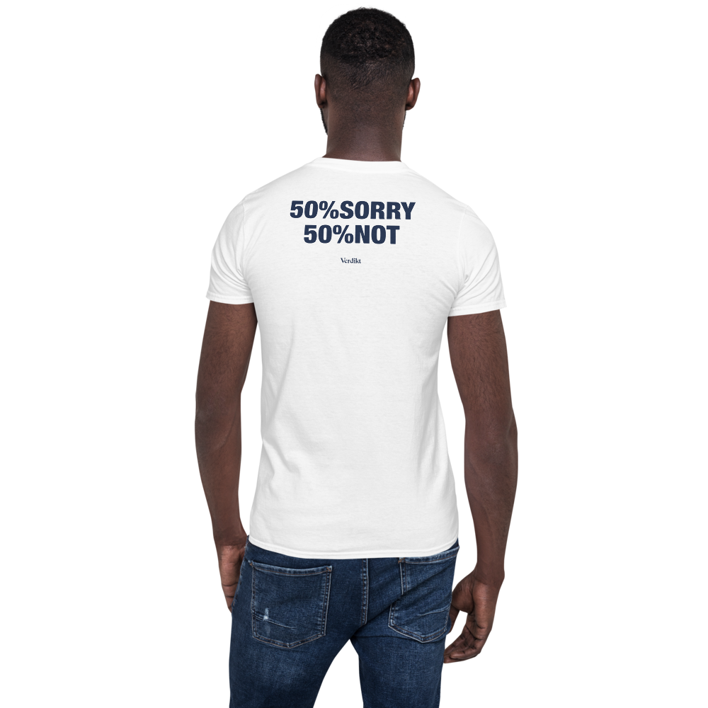 VERDIKT tee - white - back print