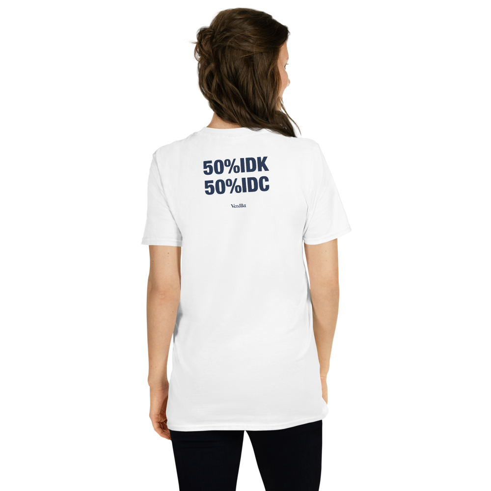 VERDIKT tee - white - back print