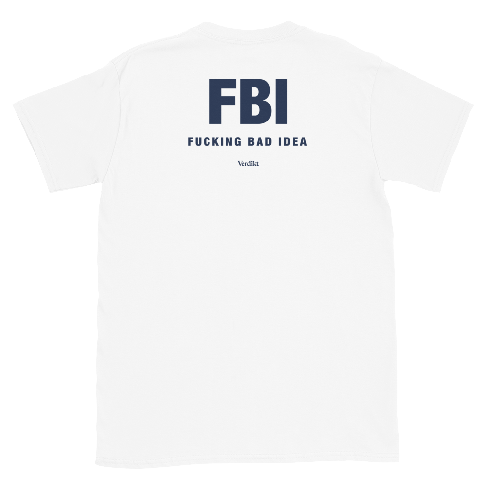 VERDIKT tee - white - back print