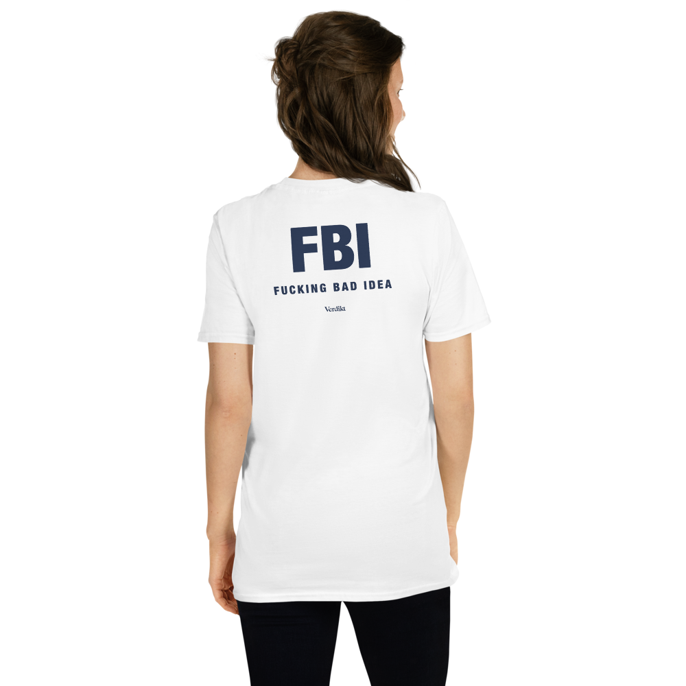 VERDIKT tee - white - back print